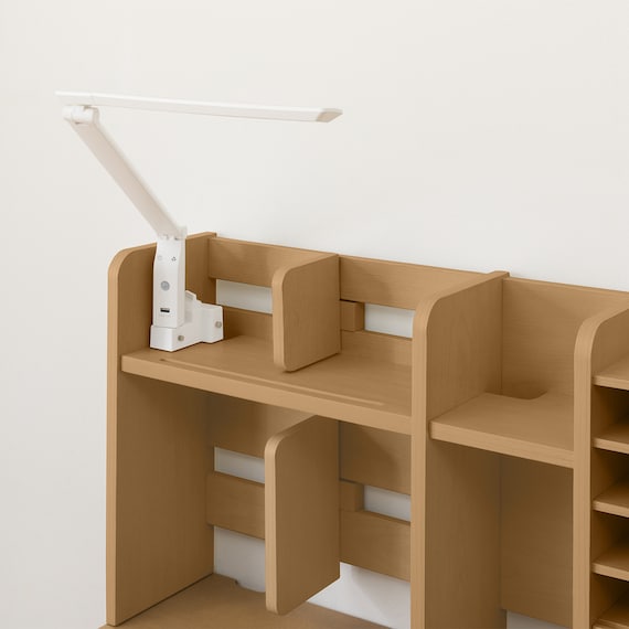 ニトリ・スタンダードデスク ワゴン+デスクライト付き (メルシー01 LBR)