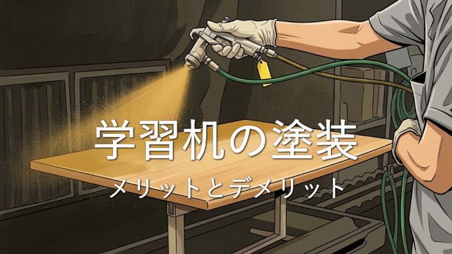 学習机の塗装と表面材 それぞれのメリットとデメリット