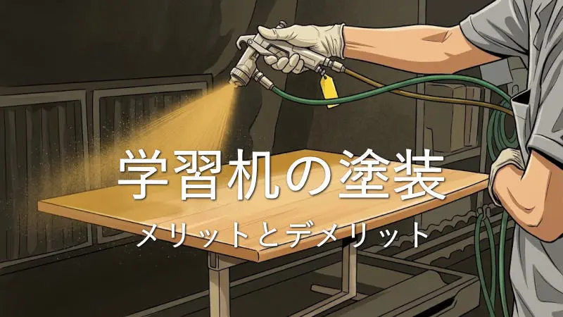 学習机の塗装と表面材 それぞれのメリットとデメリット